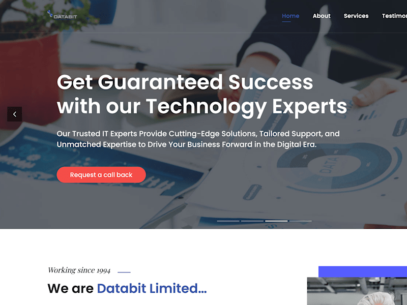 Cover image for Databit Website Redesign
