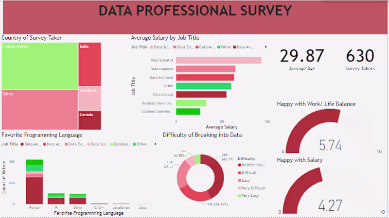 Cover image for Data Professional Survey Analysis
