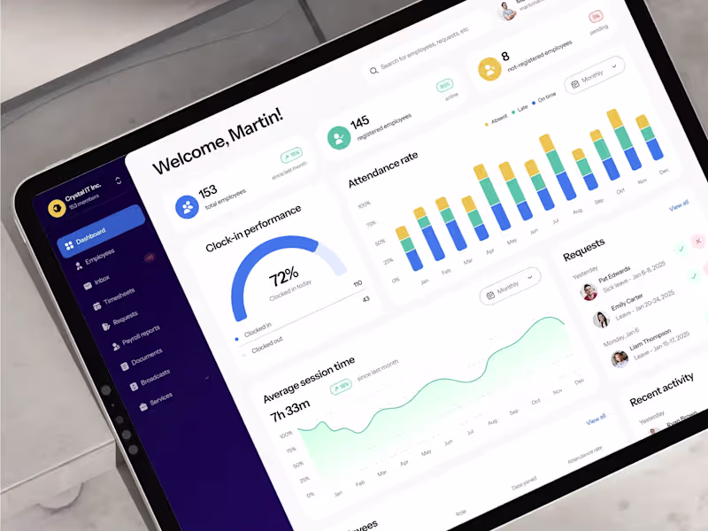Cover image for HR Web and Mobile App Design