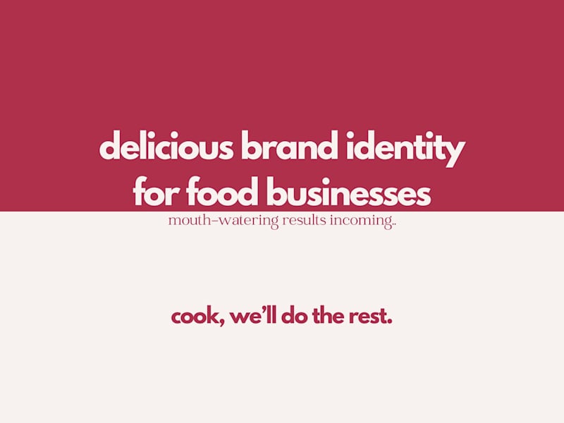 Cover image for Food Design: Brand Identity Package for Food Businesses 👩🏻‍🍳
