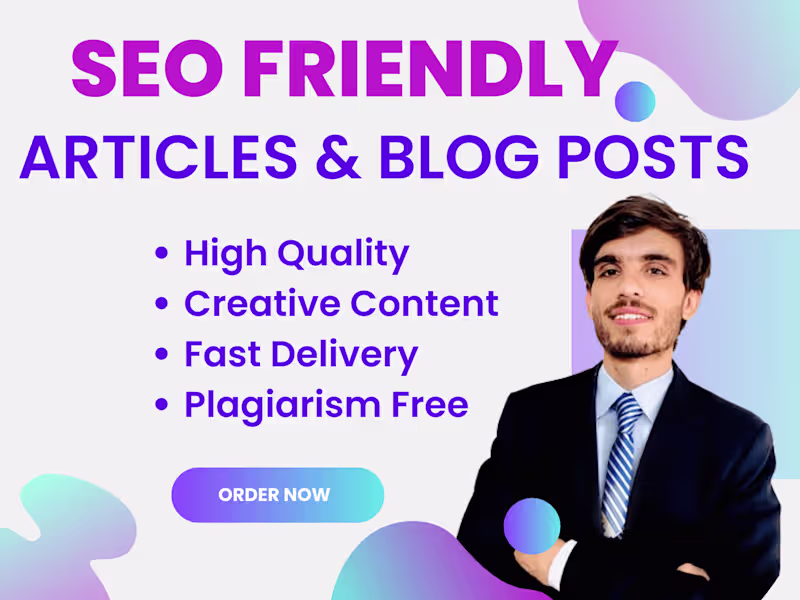 Cover image for Write Powerful SEO-friendly Articles & Blogs To rank on Google