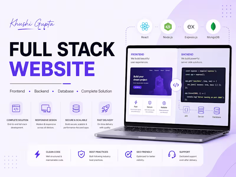 Cover image for Full Stack Website