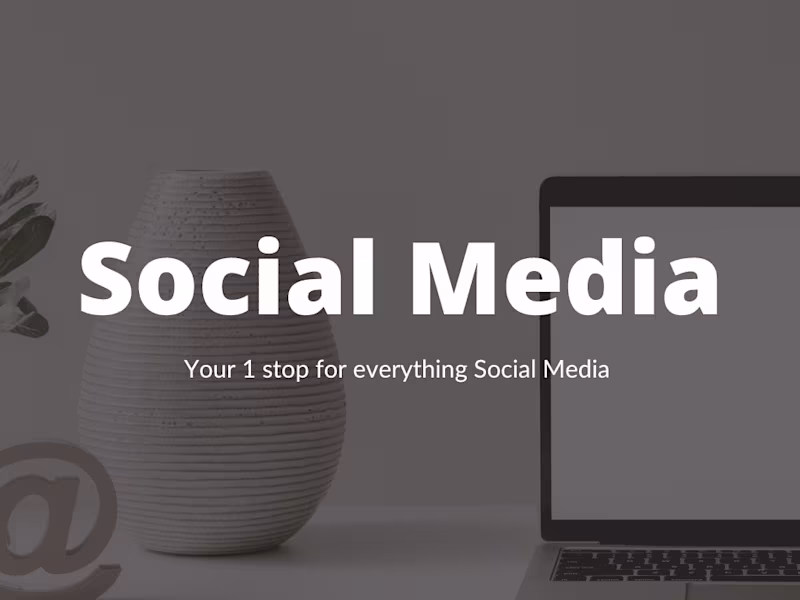 Cover image for Leave your social media game to me 