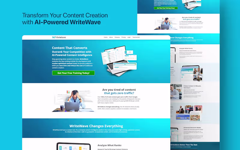 Cover image for WriteWave, Enterprise AI Content Automation