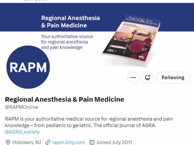 Cover image for RAPM - Strategic Social Media Consulting for Top Medical Journal