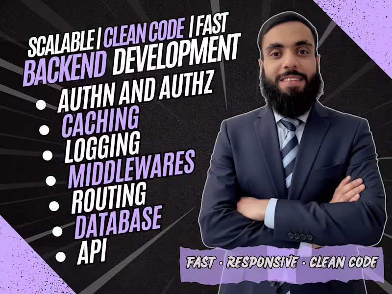 Cover image for Backend Development (Node.js, Express, MongoDB,MySQL,GraphQL)