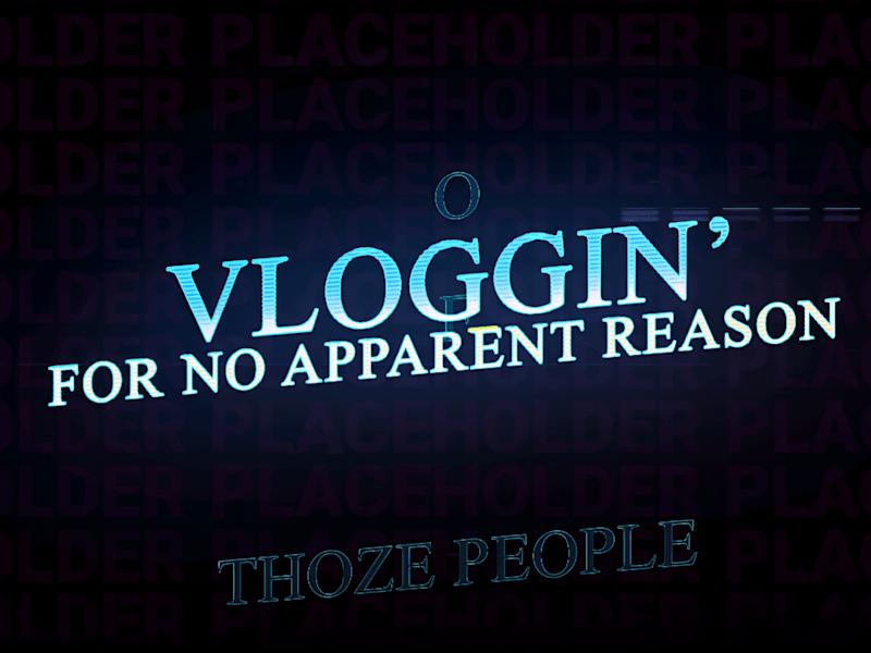 Cover image for Vlogging with NO context | Episode 12 | Vloggin’ for No Apparen…
