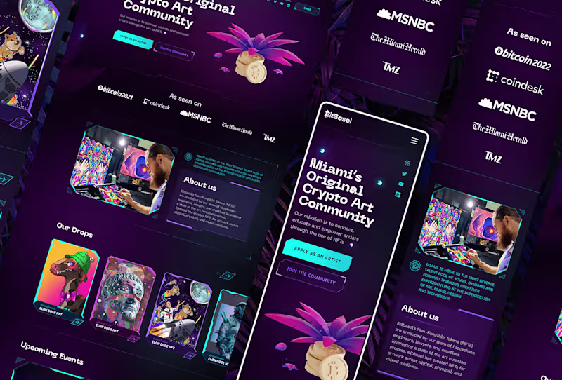 Cover image for NFT Futuristic Website | Ui/Ux Design