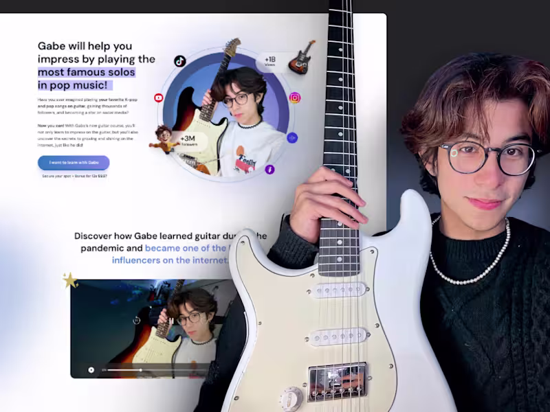 Cover image for Landing Page - Guitar Club