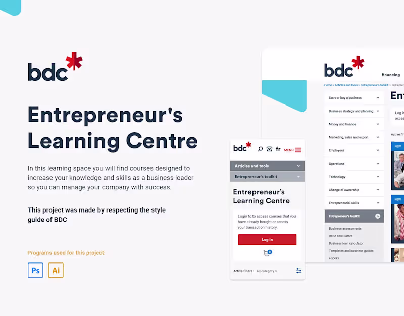 Cover image for BDC - Entrepreneur's Learning Centre