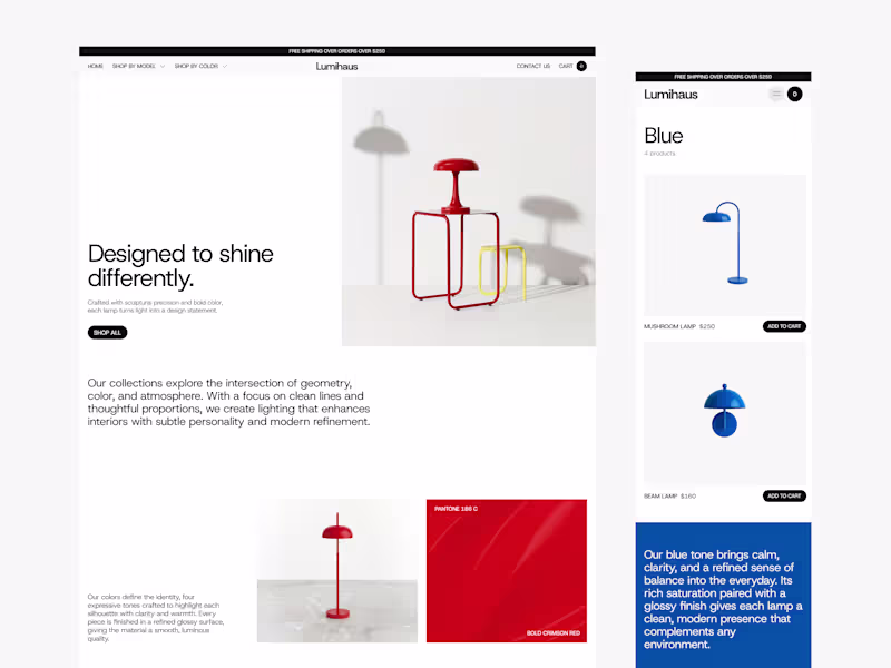 Cover image for Lumihaus | E-commerce Website Design