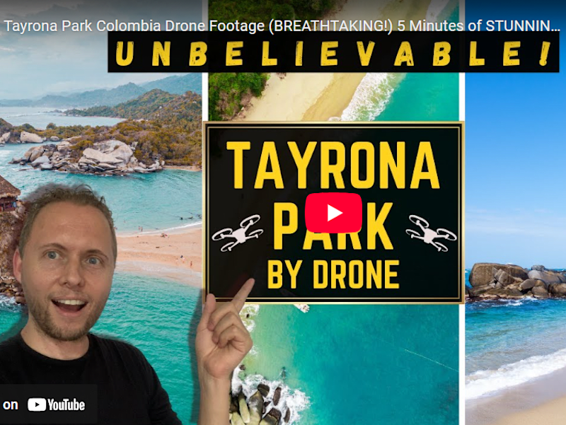 Cover image for A Cinematic Tayrona Park Colombia Drone Video