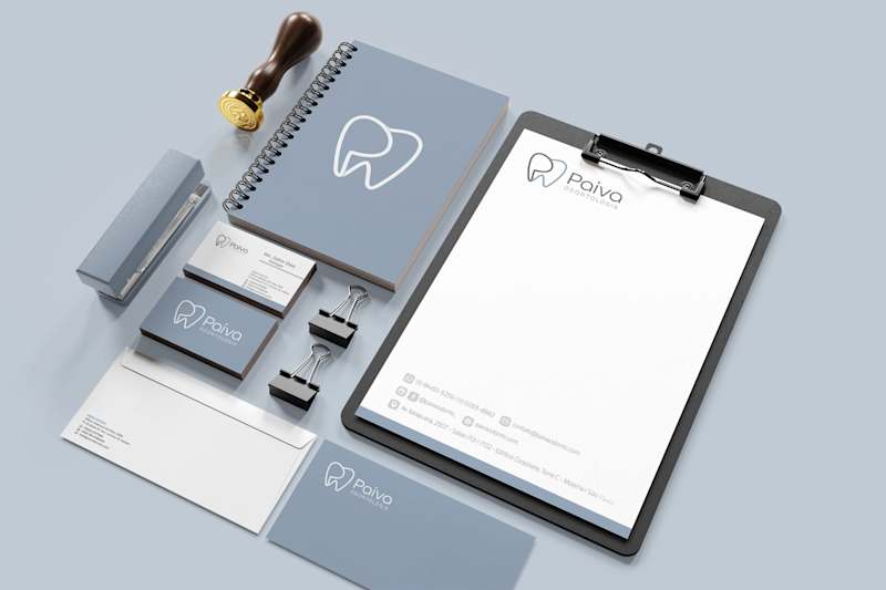Cover image for Visual identity for Paiva Odontology