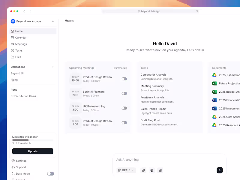 Cover image for The AI App Template in Beyond UI 3.0 (https://www.beyondui.d...