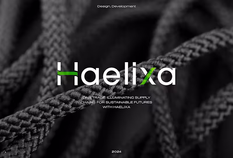 Cover image for Haelixa - design website for technology company 
