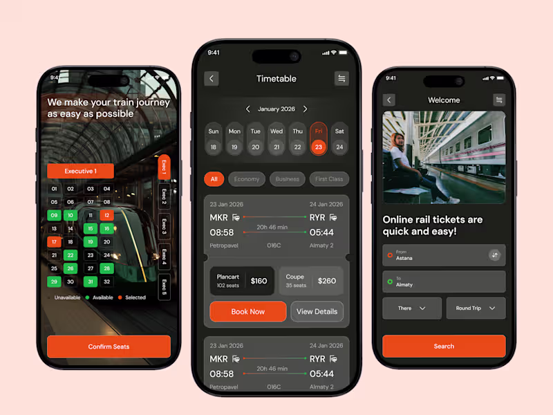 Cover image for "Train Ticket Booking Mobile App
