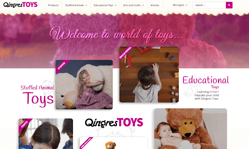 Cover image for Qingres Toys: Unique website content