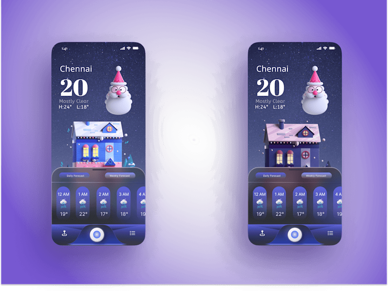 Cover image for Home Screen Christmas UI/UX