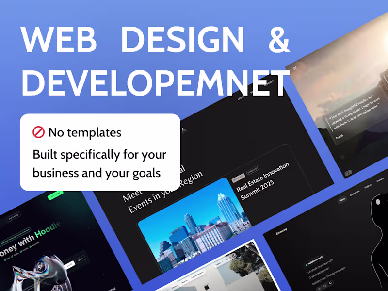 Cover image for Custom Modern Website Design & Development for Businesses