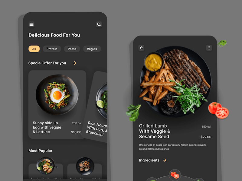 Cover image for Mobile app design for Hive Luxury Restaurant App