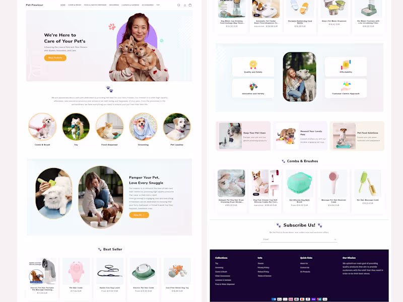 Cover image for Development of Pet E-commerce Shopify Website