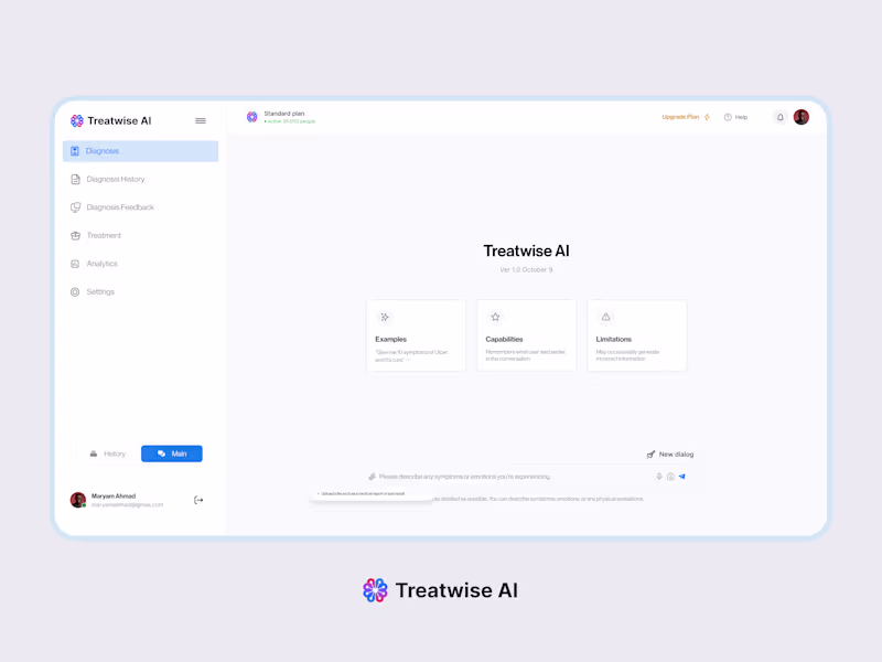 Cover image for Medical AI Interface for Treatwise AI