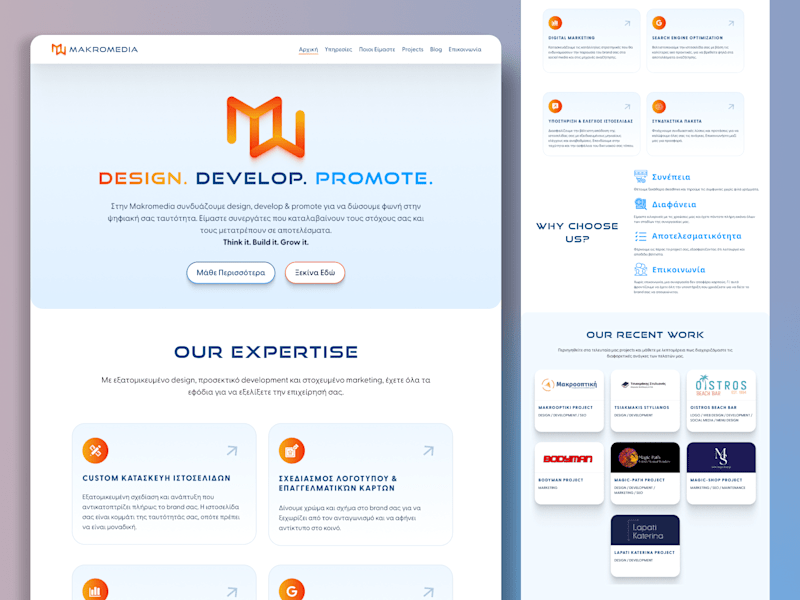 Cover image for Makromedia Agency Website Design and Development