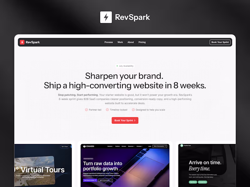 Cover image for RevSpark Landing Page