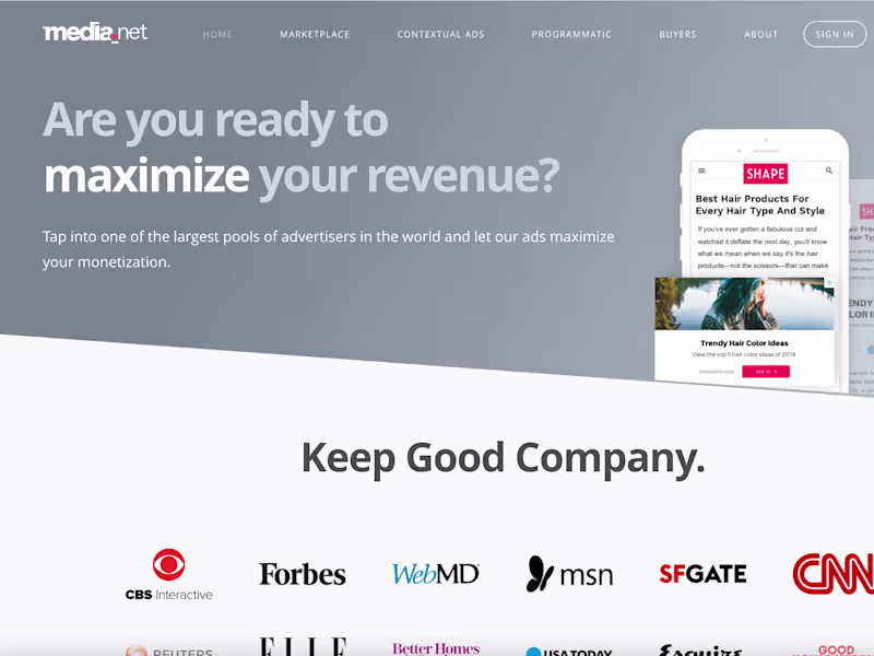 Cover image for Landing page