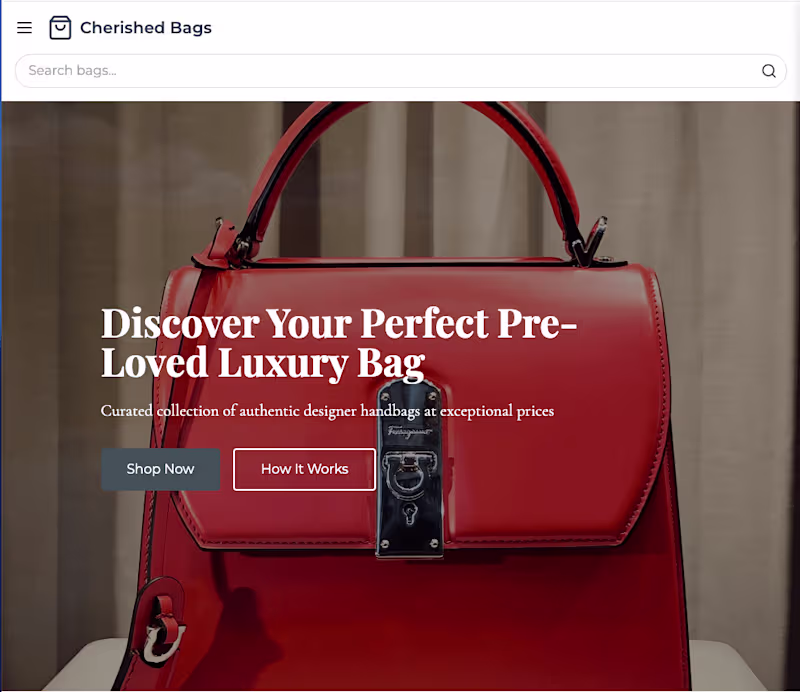 Cover image for Used Designer Bag Aggregator (Cherished Bags)