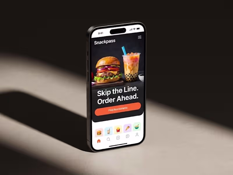 Cover image for Snackpass Website Redesign - Framer