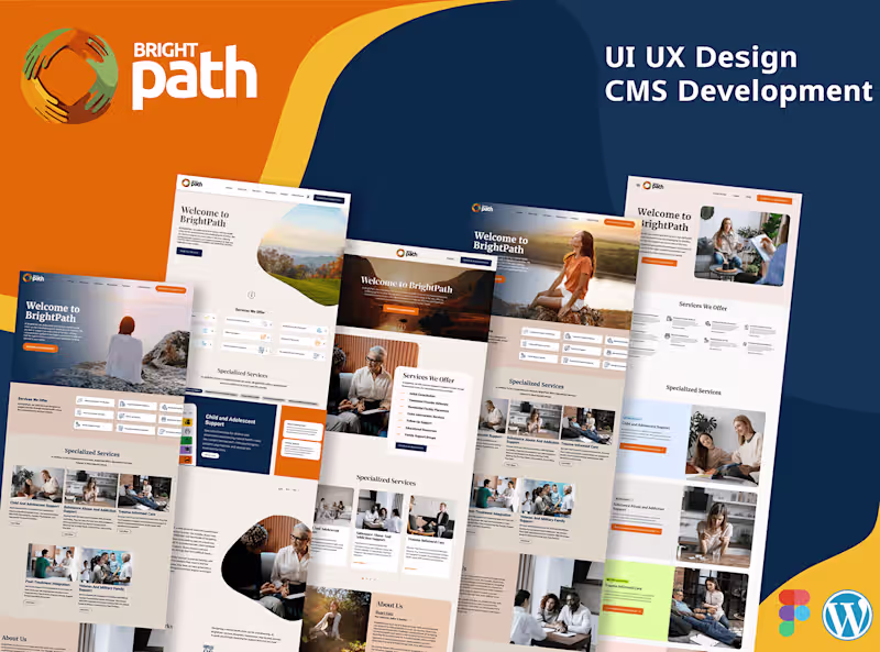 Cover image for Health & Wellness UI/UX & WordPress Design