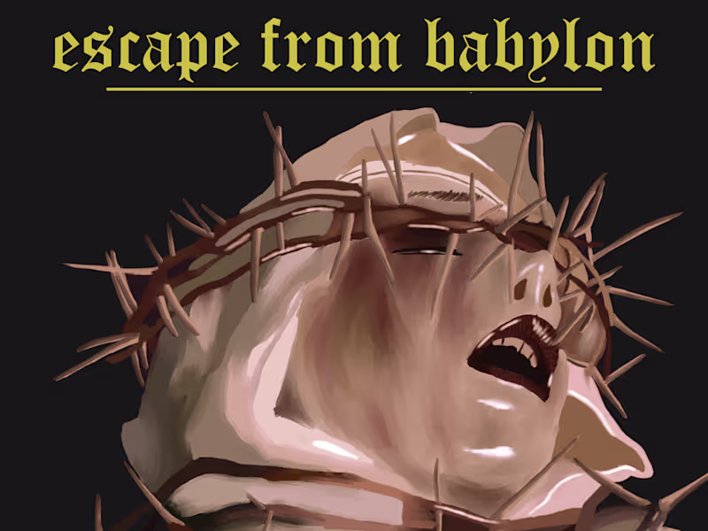 Cover image for Escape from Babylon Illustration