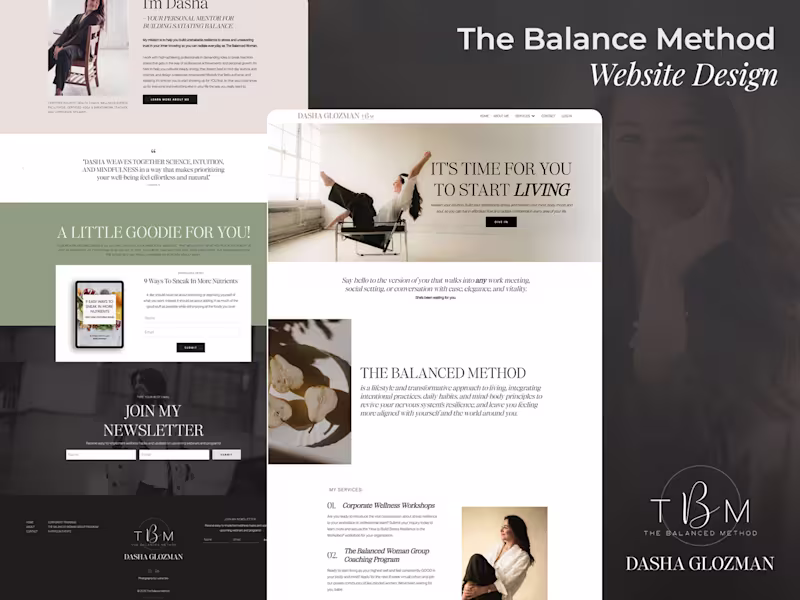 Cover image for Minimalist Web Design for Dasha Glozman