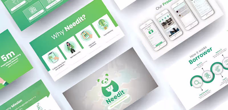 Cover image for Needit Pitch Deck Design | Rental Marketplace