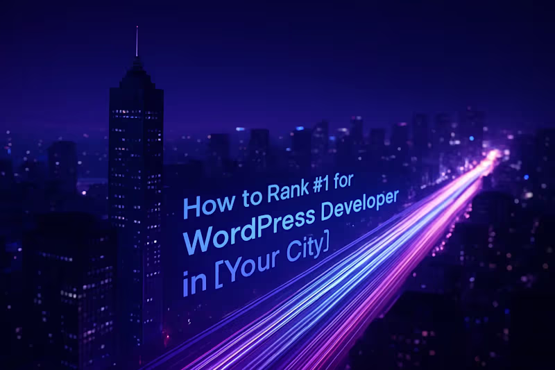 Cover image for How to Rank #1 for "WordPress Developer in [Your City]": A Local SEO Guide