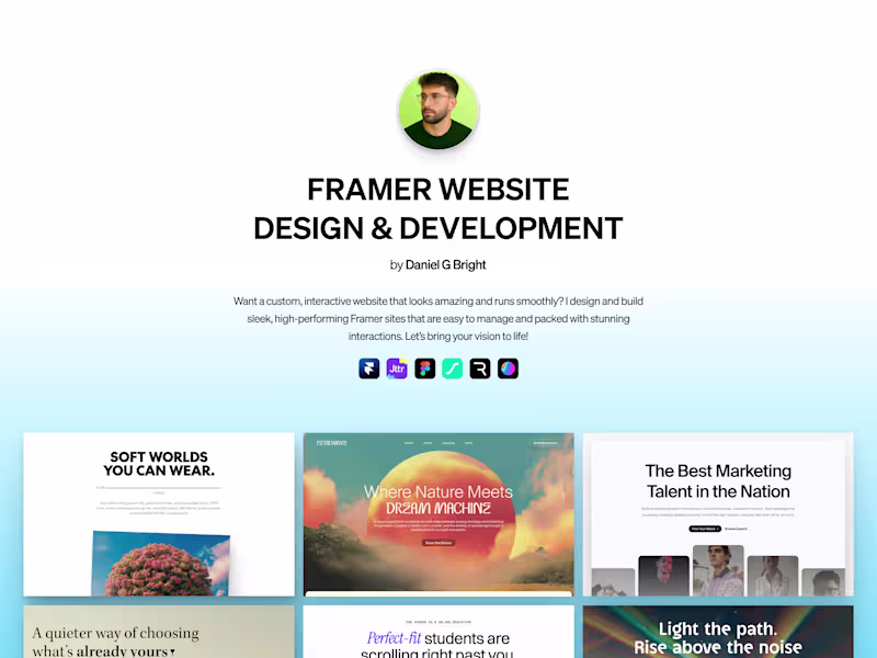 Cover image for Framer – Website Design & Development
