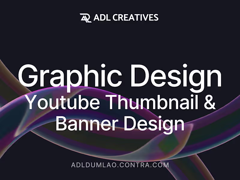 Cover image for Graphic Design: YouTube Thumbnail and Banner Design