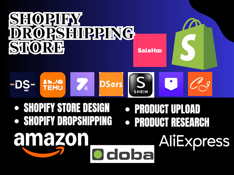 Cover image for I will create alidropship aliexpress shopify dropshipping store
