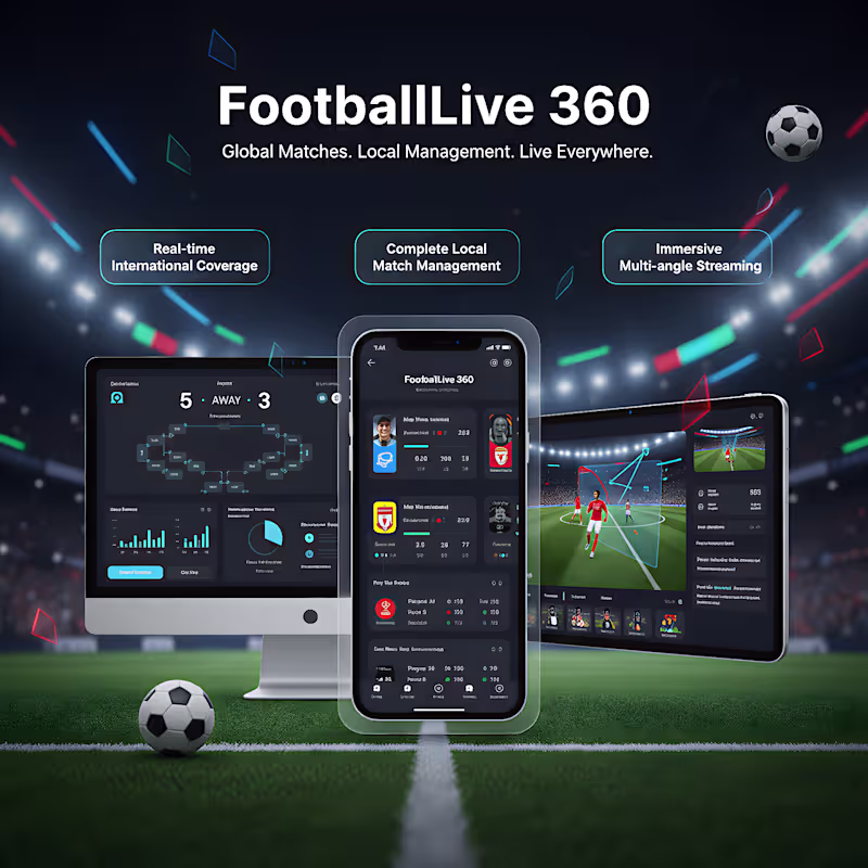 Cover image for Football Match Management & Live Steaming App