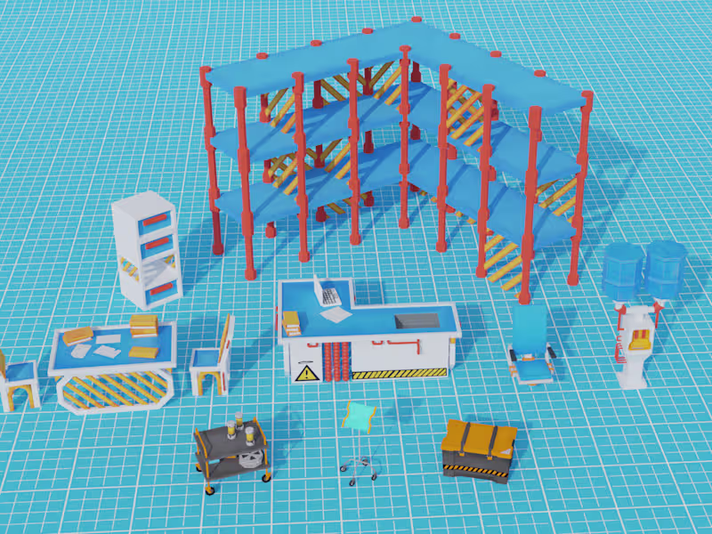 Cover image for 3D Props/Environment/Architecture for video games.