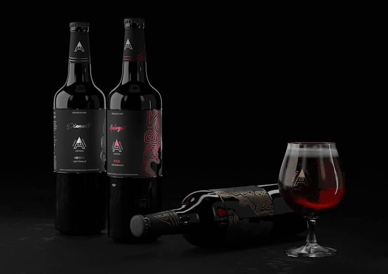 Cover image for Beer label design - Andes Origen on Behance