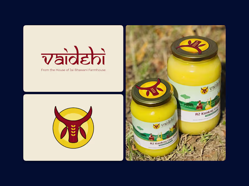 Cover image for Vaidehi Ghee Brand Identity and Packaging Design