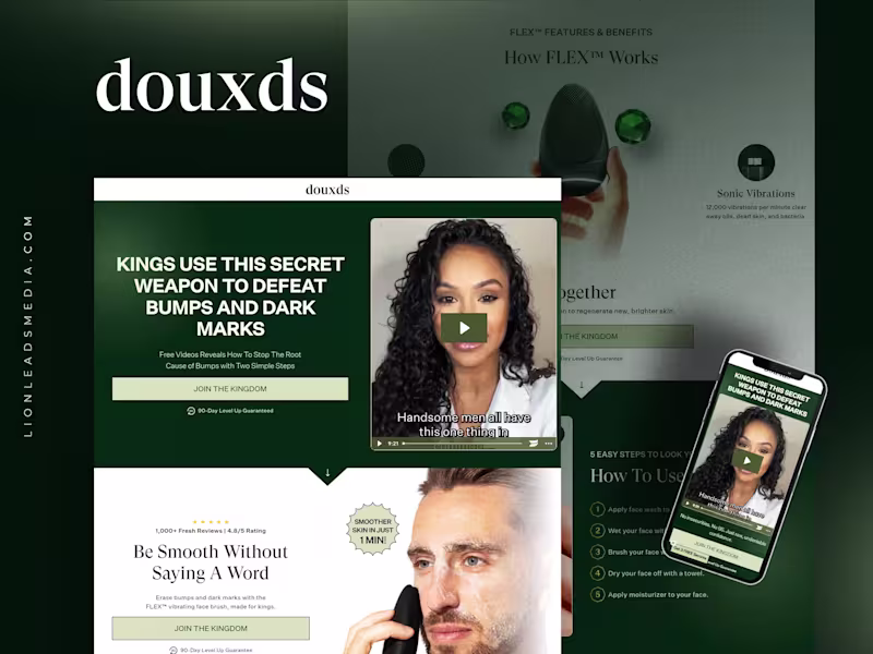Cover image for Douxds FLEX™ - Million Dollar Skincare Funnel Design