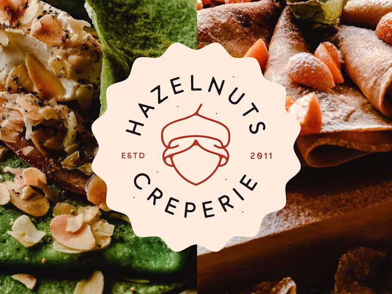Cover image for Hazelnuts Creperie Identity