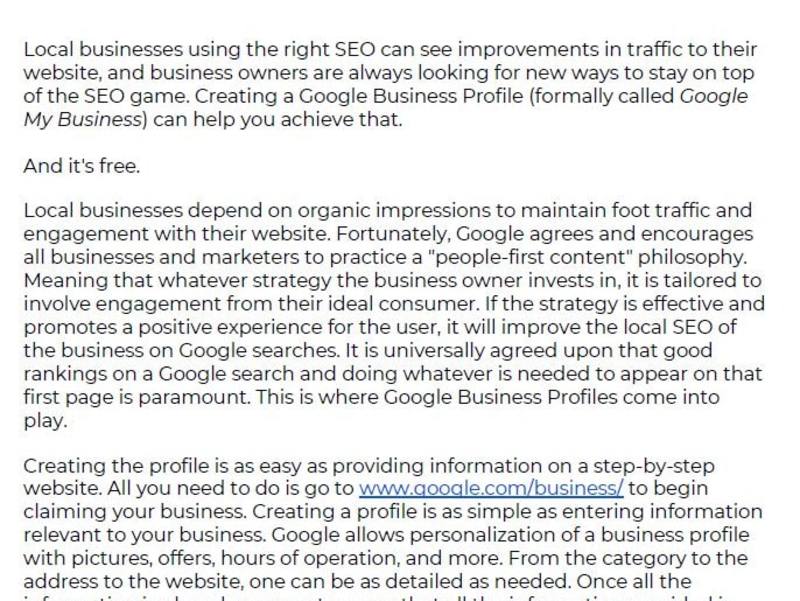 Cover image for 500 Word SEO Blog Article