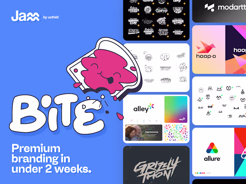 Cover image for Jamm Bite™ Logo & Core Branding Design