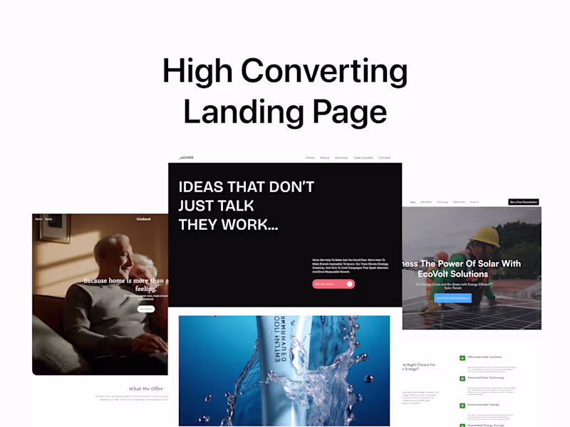 Cover image for Conversion-Ready Landing Page Design & Development 