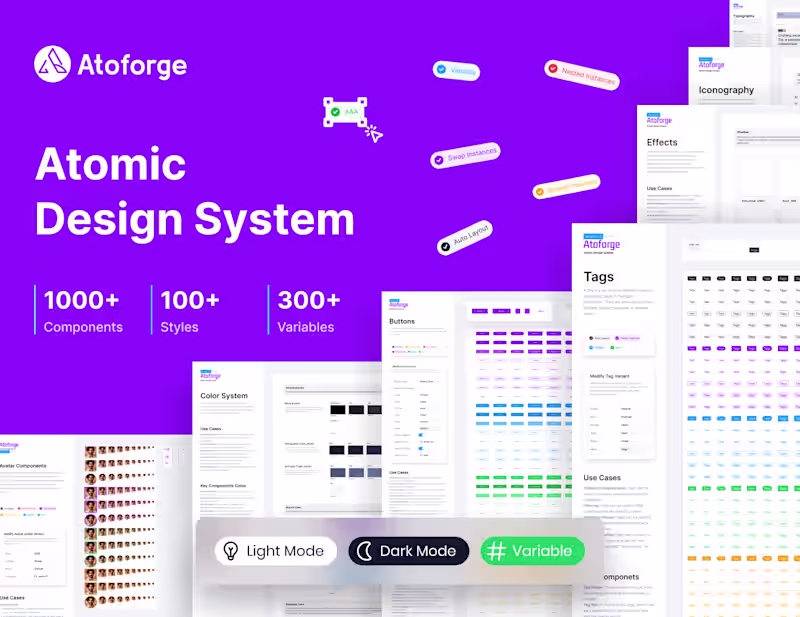 Cover image for Atoforge-Atomic Design System