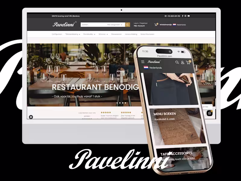 Cover image for Shopify store for hospitality supplies - 30% traffic increase